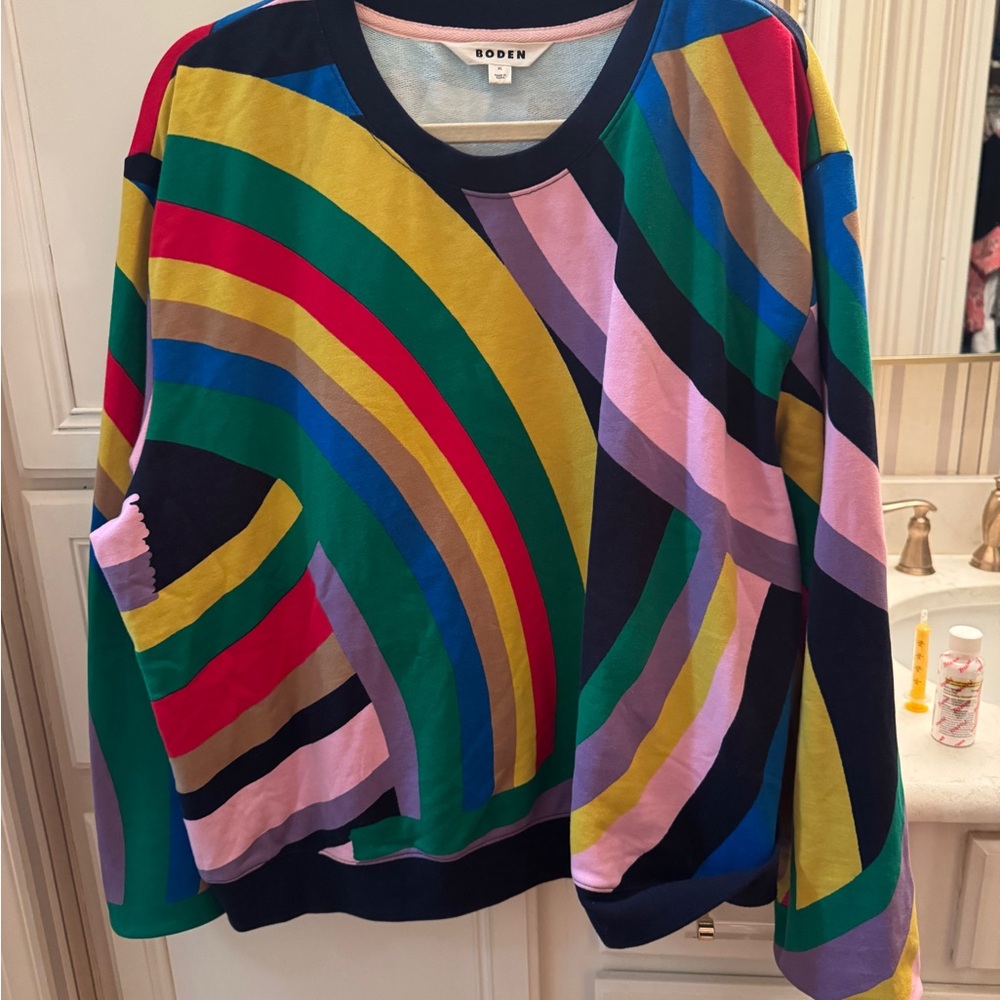 Boden Multicolor Crew Neck sweatshirt